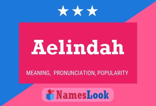 Aelindah Name Poster