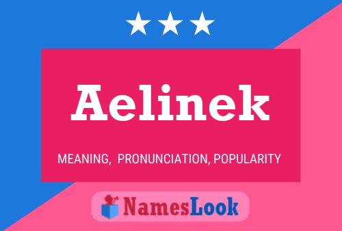 Aelinek Name Poster