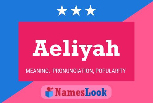 Aeliyah Name Poster