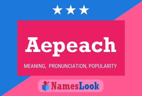 Aepeach Name Poster