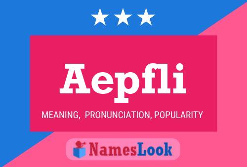 Aepfli Name Poster