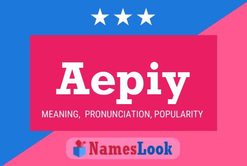 Aepiy Name Poster