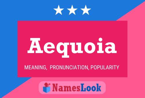 Aequoia Name Poster