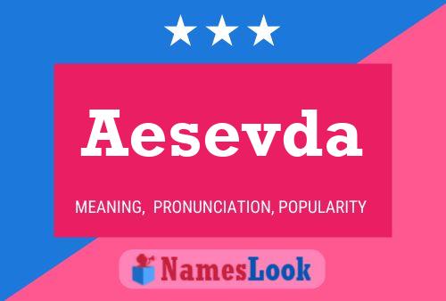 Aesevda Name Poster