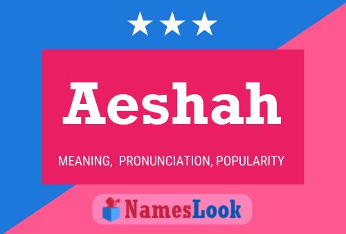 Aeshah Name Poster