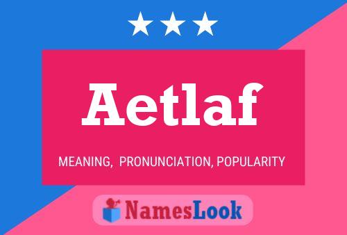 Aetlaf Name Poster