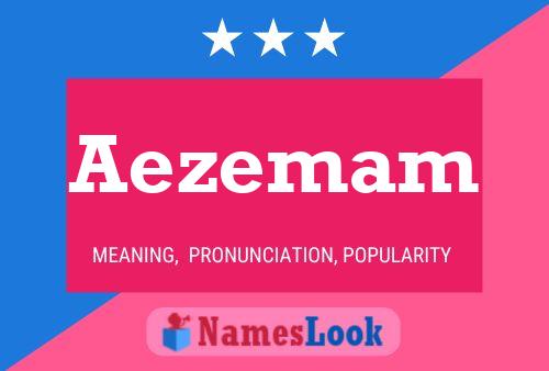 Aezemam Name Poster