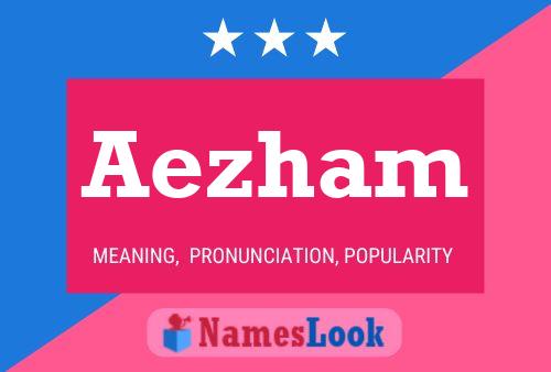 Aezham Name Poster