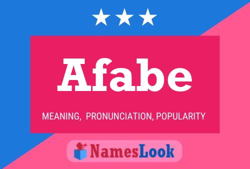 Afabe Name Poster