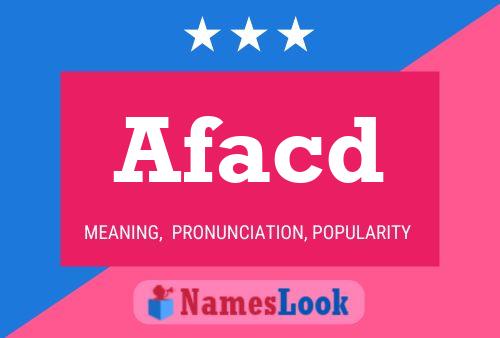 Afacd Name Poster