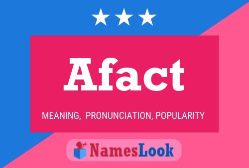 Afact Name Poster