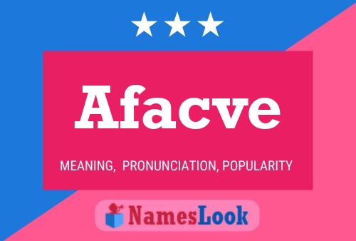 Afacve Name Poster