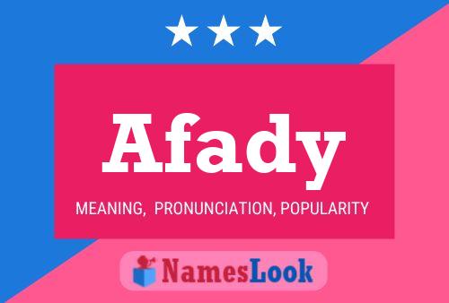 Afady Name Poster