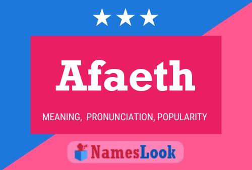 Afaeth Name Poster