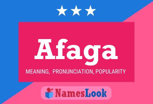 Afaga Name Poster