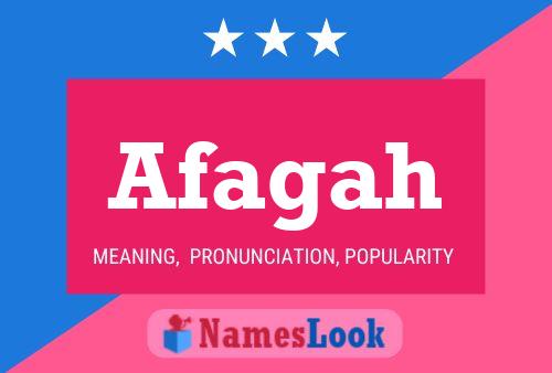 Afagah Name Poster