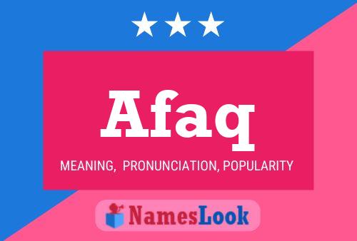 Afaq Name Poster