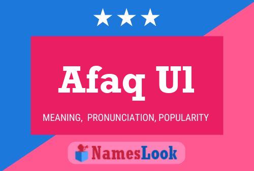 Afaq Ul Name Poster