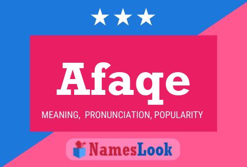 Afaqe Name Poster