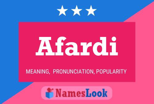 Afardi Name Poster