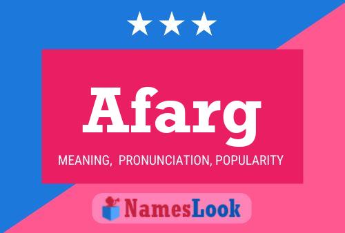 Afarg Name Poster