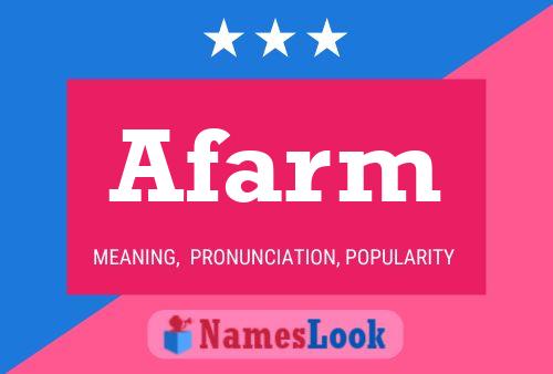 Afarm Name Poster