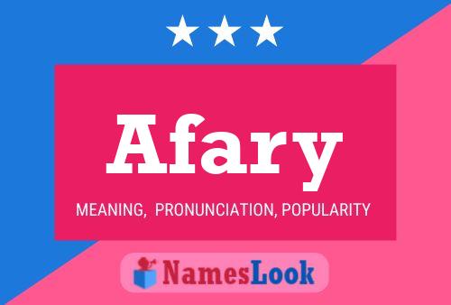 Afary Name Poster