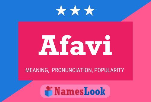 Afavi Name Poster