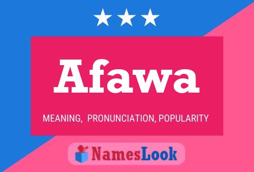 Afawa Name Poster