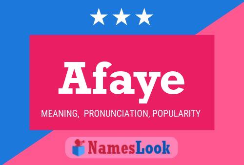 Afaye Name Poster