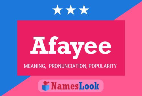 Afayee Name Poster