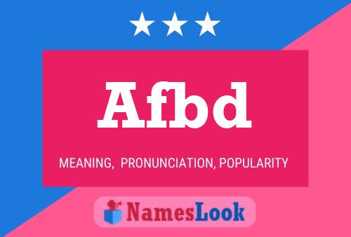 Afbd Name Poster