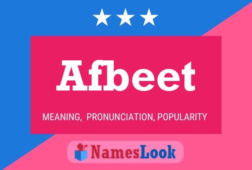 Afbeet Name Poster