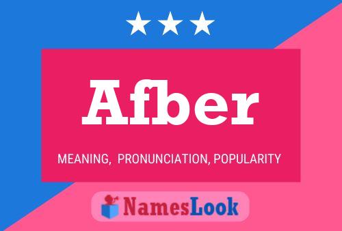 Afber Name Poster