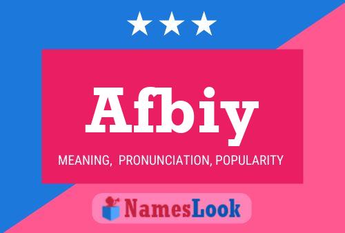 Afbiy Name Poster