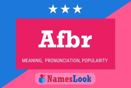 Afbr Name Poster