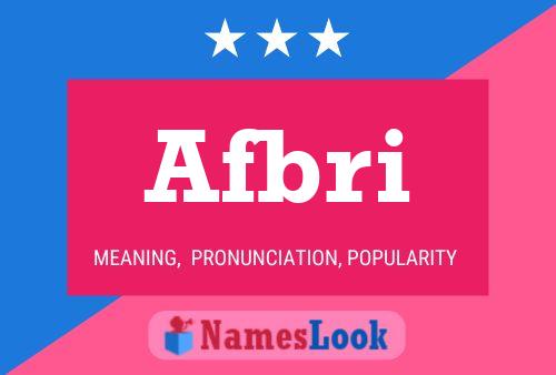 Afbri Name Poster