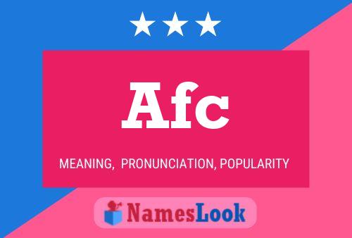 Afc Name Poster