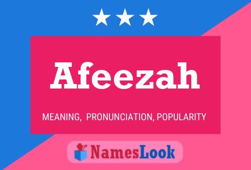 Afeezah Name Poster