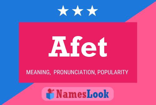 Afet Name Poster