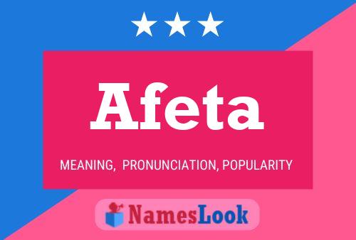 Afeta Name Poster