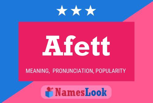 Afett Name Poster