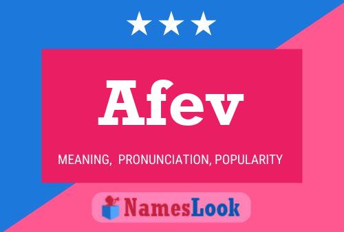 Afev Name Poster