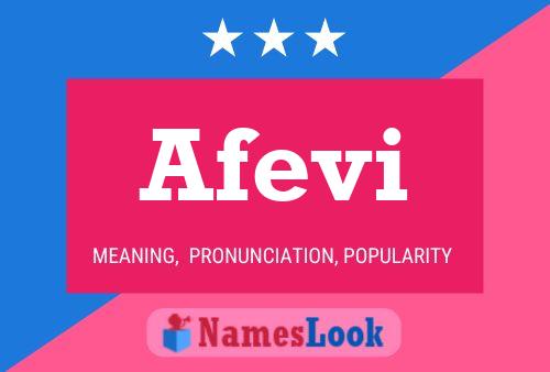 Afevi Name Poster