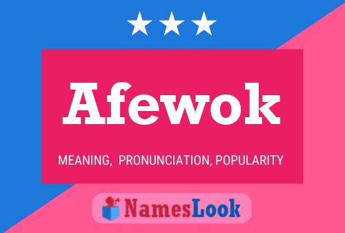 Afewok Name Poster