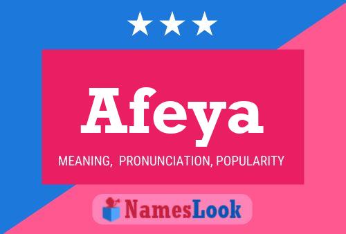 Afeya Name Poster