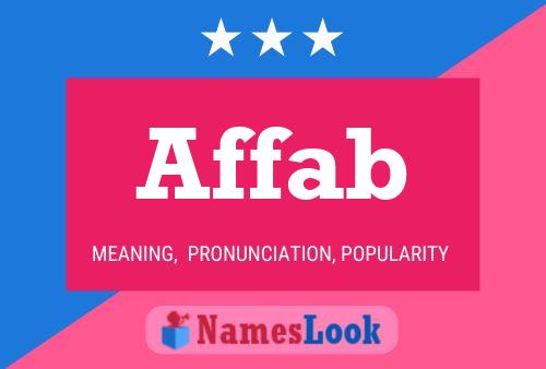 Affab Name Poster