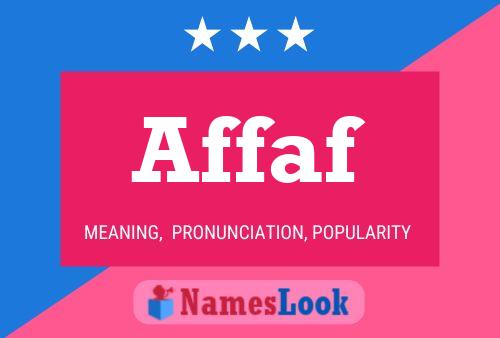 Affaf Name Poster