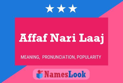 Affaf Nari Laaj Name Poster