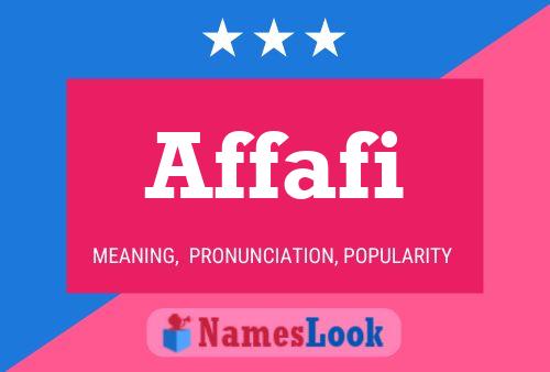 Affafi Name Poster